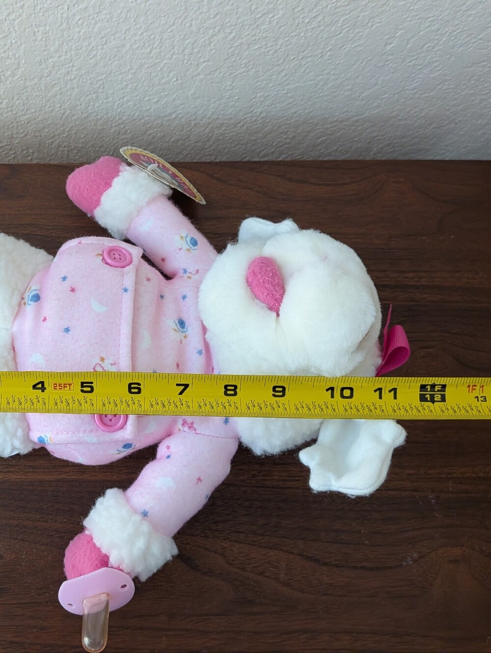 1990 Vintage Shari Lewis 12" Baby Lamb Chop Plush Hand Puppet Pink NWT - Picture 12 of 12